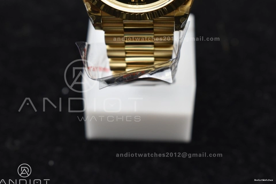 40 725 on Steel YG (Gain QF Bracelet President A2836 904L Dial Weight) Best DayDate V4 Green GoAnywhere Edition Black 0209